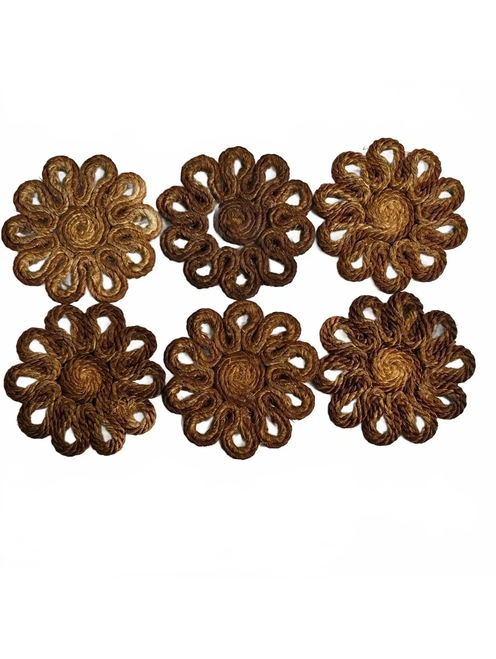Handmade Natural Jute Coaster Set